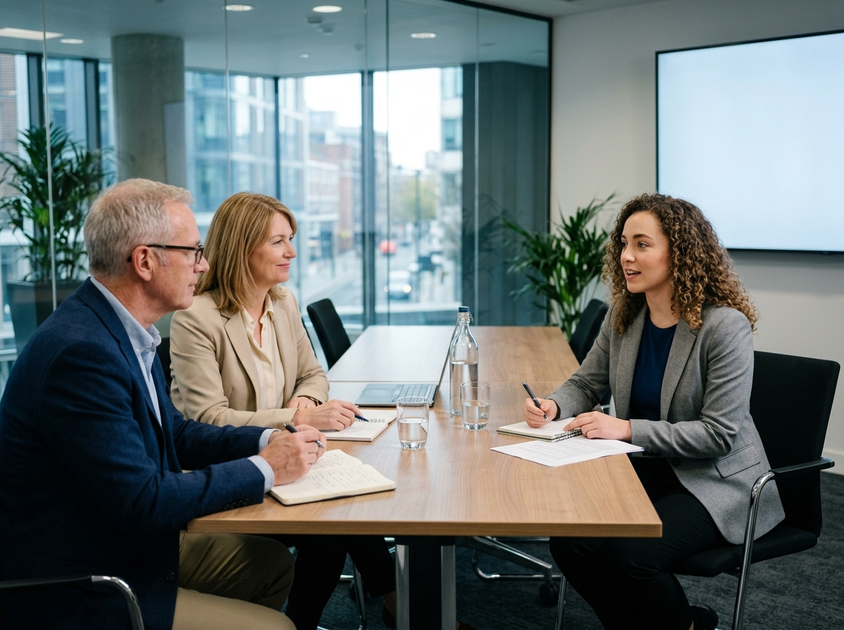 Professional mock interview conversation