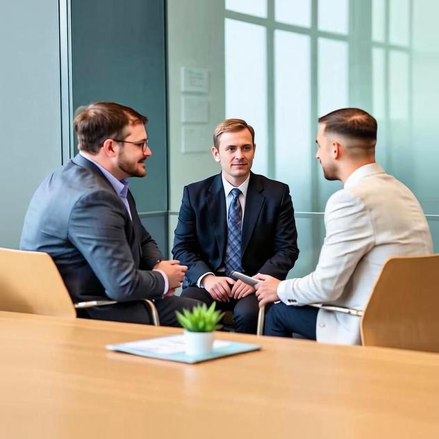 Three-person mock interview